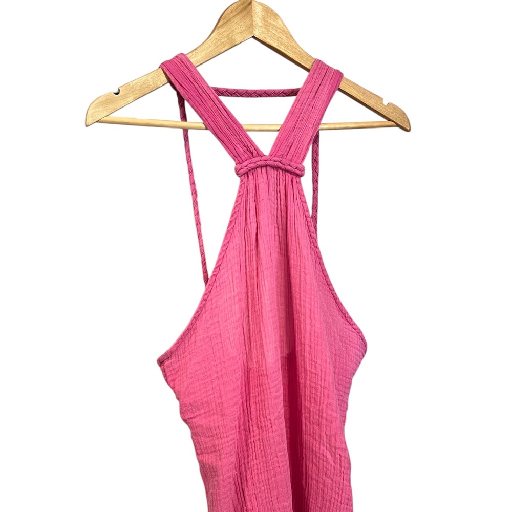 Anthropologie Pink Spaghetti Strap Sundress Resort Wear - Picture 8 of 10